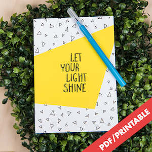 Let Your Light Shine – Mini Gratitude Journal for Kids eBook (PDF)