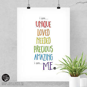 I am ME - Inspirational Print - Version 1