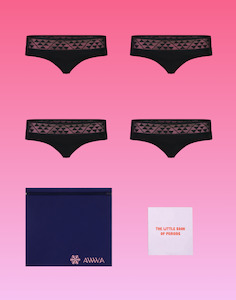 Teen Period Kit - 4 pack Hipster Brief