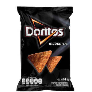 Food wholesaling: Doritos Incognito 61g BBD 01 DEC 2024