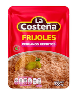 Food wholesaling: Peruano Refried Beans 430g BBD 12 JAN 2024