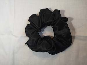 Black Satin Scrunchie