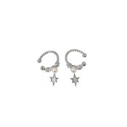 Pearl Ear Clip-Mini Star