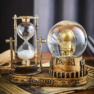 Astronaut Crystal Ball & Hourglass