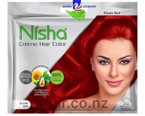 Nisha Creme Hair Color FLAME RED (30ml + 20gm)