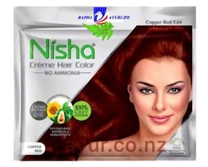 Nisha No Ammonia Cream Hair Color Copper Red