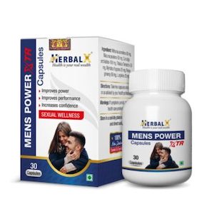 HerbalX Mens Power XTR Capsule Improve Strength & Performance 30 Vegan Capsules