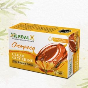 HerbalX Chempaca Soap Glycerine Beauty Soap All Skin Types – 75g