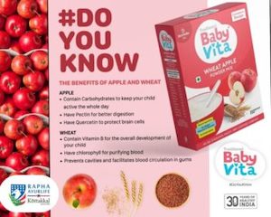 BV Babyvita Wheat Apple Powder Mix – 200g