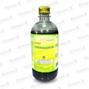 Kottakkal Chitrakasavam Treats Vitiligo/ Leucoderma, Psoriasis, Eczema, Scabies – 450ml