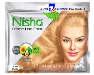 Nisha Creme Hair Color 10 Ultra Blonde (20gm+ 30ml) Shelf Life 03/2024