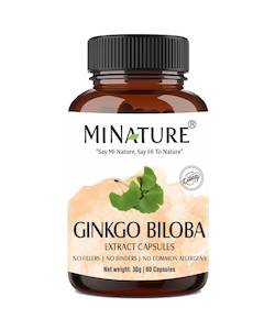 100% Natural Ginkgo Biloba Extract Capsules