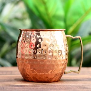 Handmade Pure Copper Mugs - Set of 4