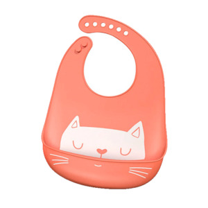 Hungry Kitty Soft Baby Bib