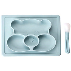 Bear Baby Suction Mat with Spoon