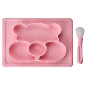 Bear Baby Suction Mat with Spoon