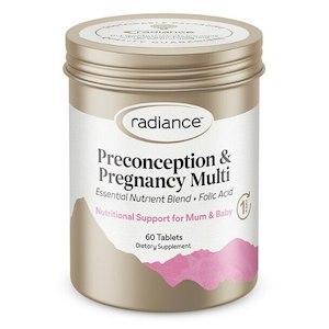 Products: Radiance Preconception & Pregnancy Multi 90 Soft-gels