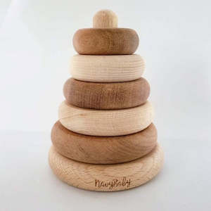 Navy Baby Wooden Stacker