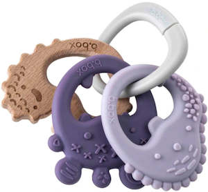 b.box Trio Teether- Peony