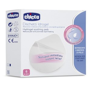 Chicco Hydrogel Soothing Breastfeeding Pads - 6 Pack