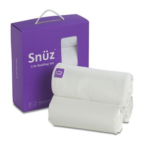 Snuzpod Crib Bedding Set - 3 Pack - White (Jersey)