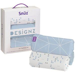 Snuzpod Crib Bedding Set - 3 Pack - Geo Breeze