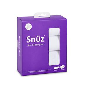 Snuzpod Crib Bedding Set - 3 Pack - White (Cellular Blanket)