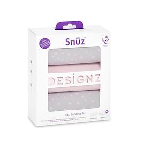 Snuzpod Crib Bedding Set - 3 Pack - Rose Spots