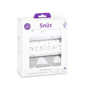 Snuzpod Crib Bedding Set - 3 Pack - Cloud