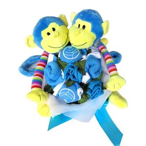 Twin Monkey Cuddles (2 boys)