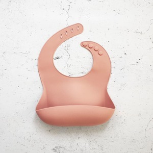 Silicone Bib - Dixie Pink