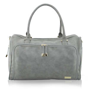 Double Zip Satchel - Stone