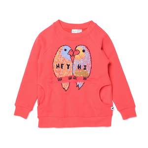 Baby wear: Bird Buddies Furry Crew cherry