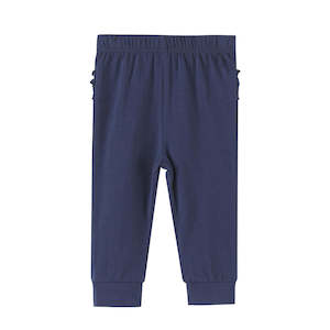 Baby wear: Sienna Frilly Bum Leggings - Navy