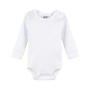 Sienna Ribbed Bodysuit - White