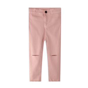 Baby wear: Ripped Knee Jeans - Pink