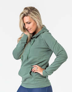 Breastfeeding Hoodie Khaki