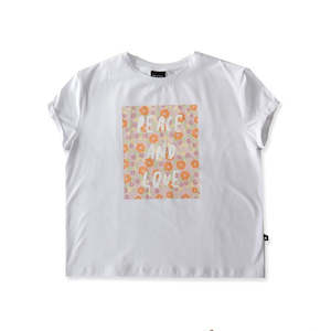 Baby wear: Peace & Love Bailey Tee - White