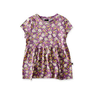 Daze SS Tee - Purple Floral