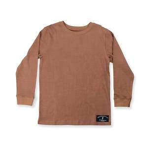 Boys Long Sleeve Classics Tee Brown