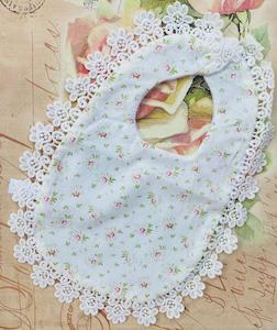 Baby wear: Floral Lace Cotton Baby Bib