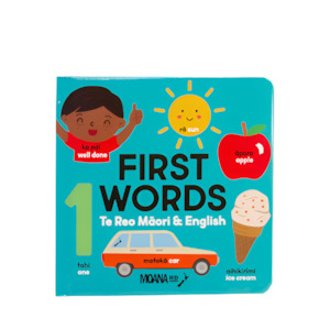 Baby wear: Board Book - First Words Te Reo Maori & English