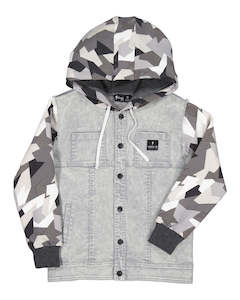 Radicool Dude Geo Camo Denim Jacket