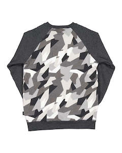 Radicool Dude Camouflage Raglan Crew