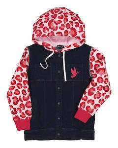 Baby wear: Kissed by Radicool pink leopard denim jacket