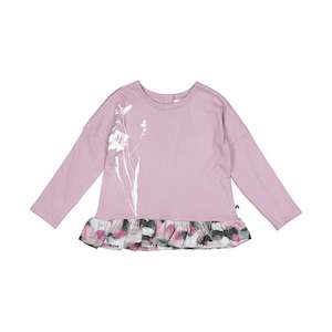 Long Sleeve Hana Top - Lilac Paint Dab