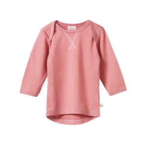 Baby wear: Merino Essential Tee - Petunia