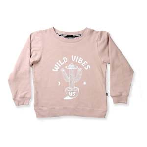 Baby wear: Wild Vibes' crew - rose smoke