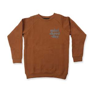 Mini Shredder Raglan Crew Rust