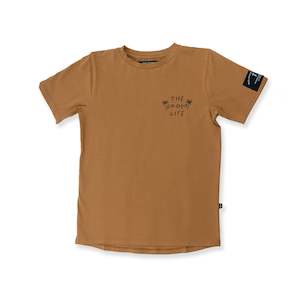 Baby wear: Grom Life' Scoop Tee - brown